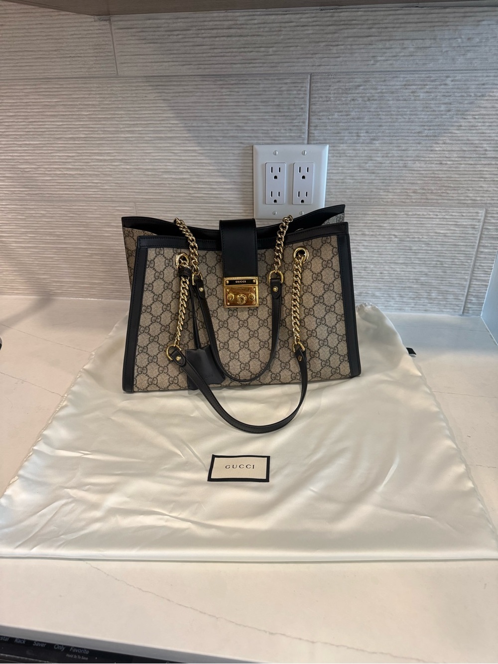 Gucci Large Padlock Tote Bag